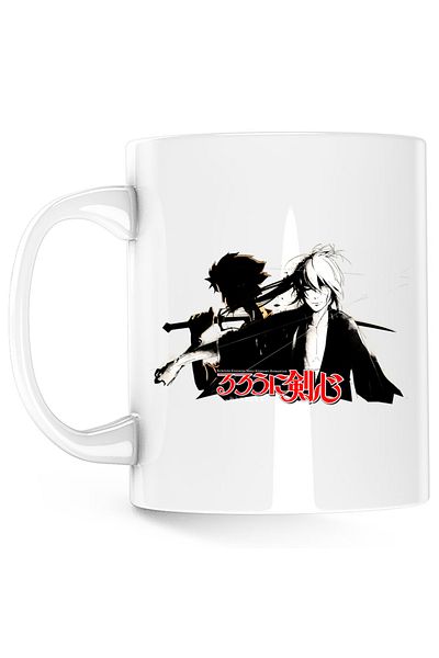 OEM Cana Rurouni Kenshin Anime Cute Mugen Contrast, alba, 330 ml