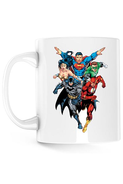 OEM Cana The Flash Superman Batman Wonder Women, alba, 330 ml