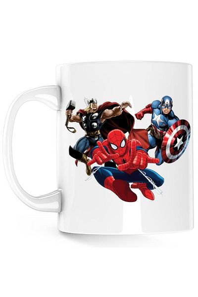 OEM Cana Spiderman Captain America Thor Fly Hero Cool, alba, 330 ml