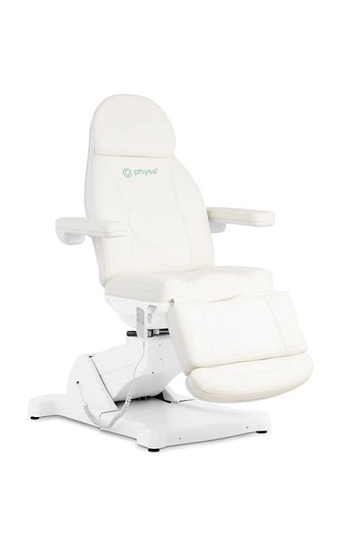 Physa Fotoliu de masaj alb de 350W și scaun cosmetic pentru tatuaje spa - set