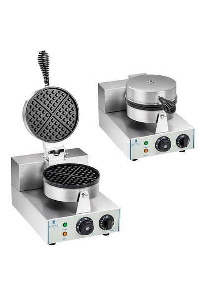 Royal Catering Aparat de gofre rotund din TEFLON, diametru 18,5 cm