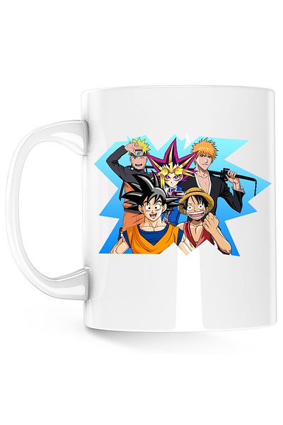 OEM Cana Bleach Naruto Songoku OnePiece Luffy Boruto, alba, 330 ml