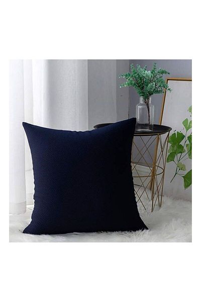 ElastiX shop Spandex Pillow Cover in Navy Blue