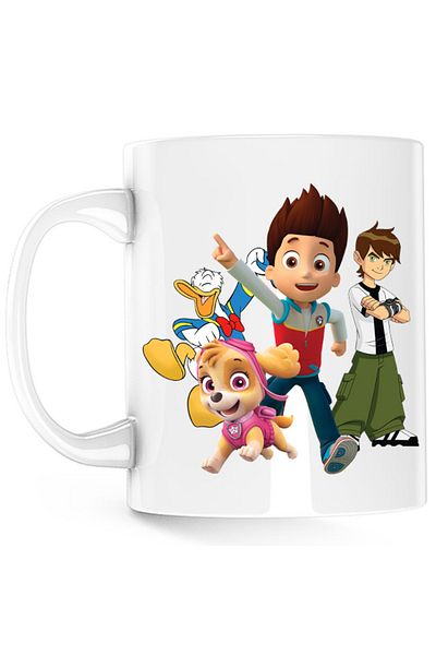OEM Cana Paw Patrol Skye Pilot Dog Ryder Safe Guard, alba, 330 ml