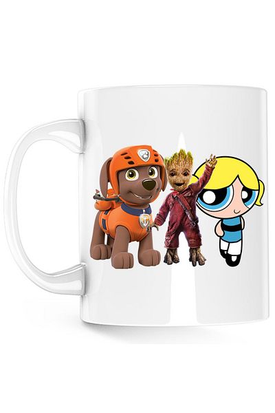 OEM Cana Baby Groot Bubble Paw Patrol Dog Blonde PowerPuff, alba, 330 ml