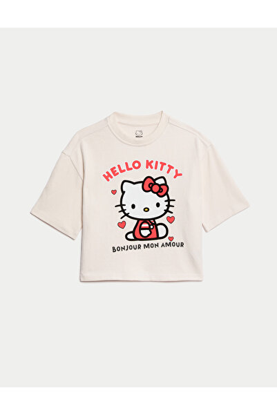 Marks & Spencer %100 Pamuklu Hello Kitty™ T-Shirt (2-8 Yaş)