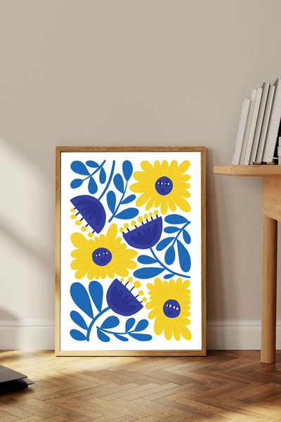 Dekorsiahome Διακοσμητικό Τραπέζι με ξύλινο πλαίσιο One Piece TK0704