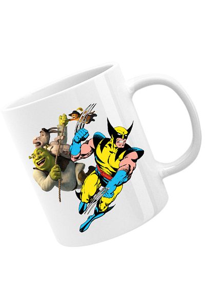OEM Cana Wolverine Shrek Rope Marvel DC, alba, 330 ml