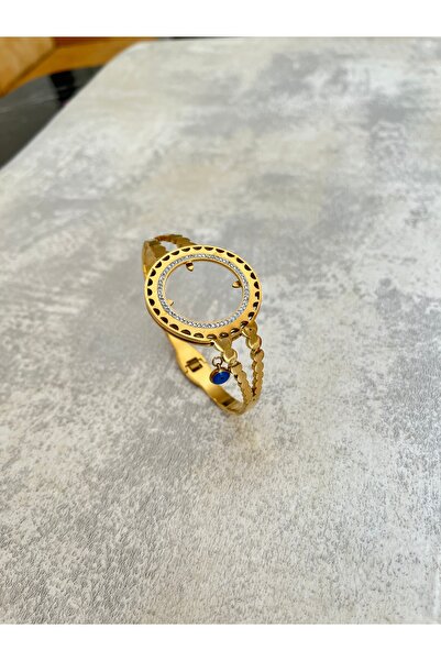 EMKSHOP TAM ALTIN UYUMLU ÇELİK KELEPÇE BİLEKLİK