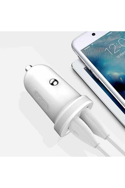 BGRJ Automotive Android compatible car charger, 12-24V, fast, TZ08 white