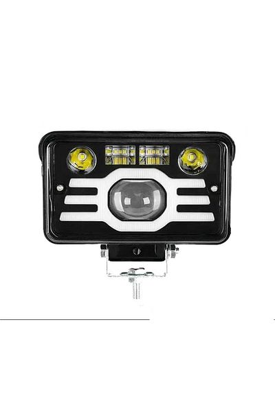 BGRJ Automotive Bicolor LED projector S936, white and yellow positions and magnifying glass, 132W