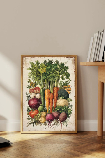 Dekorsiahome Tek Parça Ahşap Çerçeveli Dekoratif Tablo TK0688