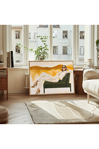 Dekorsiahome Pictură decorativă dintr-o bucată cu cadru din lemn TK0675