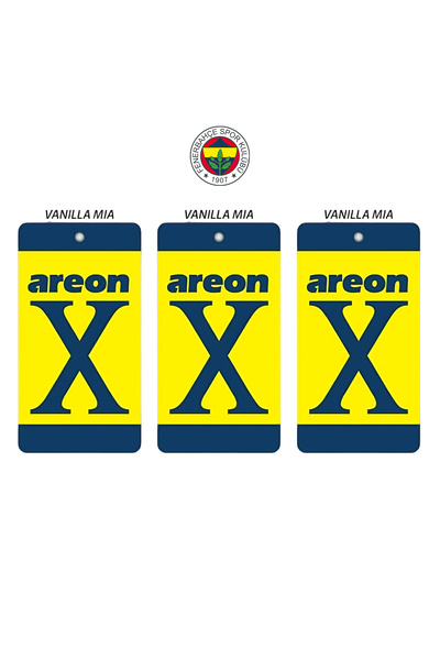Genel Markalar Areon Fenerbahçe Renkleri Vanilla Mia Oto Araç Kokusu Üçlü Set