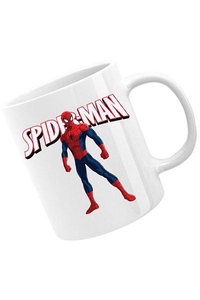 OEM Cana Spiderman Logo Ultimate Game Costume Superhero, alba, 330 ml