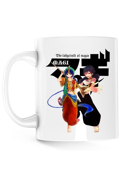 OEM Cana Magi The Labyrinth of Magic Alladin Judar Fight Pose Logo, alba, 330 ml