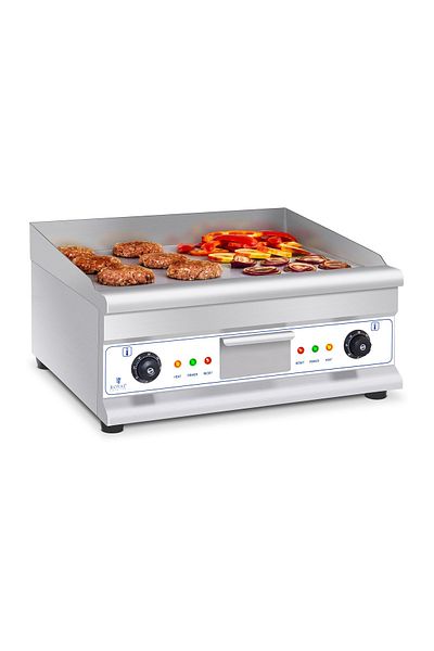 Royal Catering Grill płyta grillowa elektryczna gładka 300deg C 60 cm 2 x 3200W