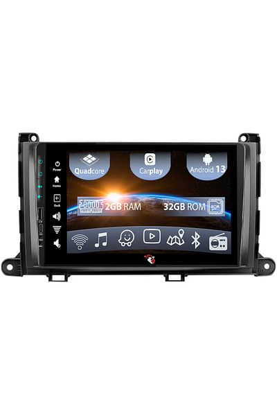 navi-it Navigatie dedicata Toyota Sienna 2009-2014, USB&Butoane fizice frontale, Android 13, Wireless Carpla