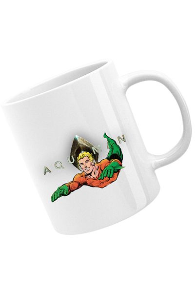 OEM Cana Aquaman Logo Jump Water Swim Hero Strong, alba, 330 ml