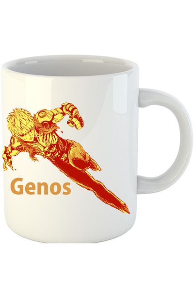 OEM Cana One-Punch Man Genos Robot Android Super Powers, alba, 330 ml