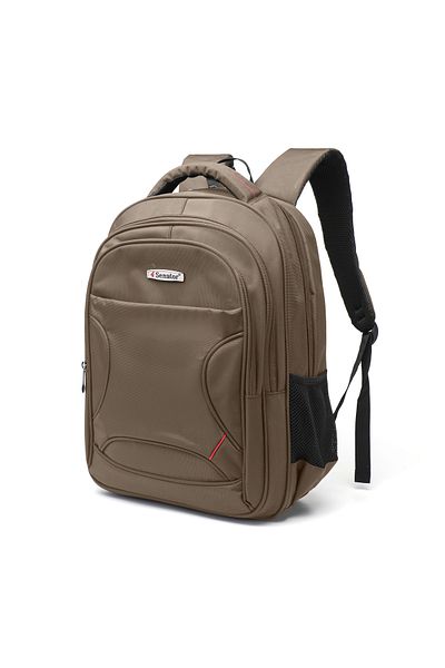 Senator Backpack 18 Inch Unisex Nylon Lightweight Water Resistant Travel Daypack KH8105 Beige