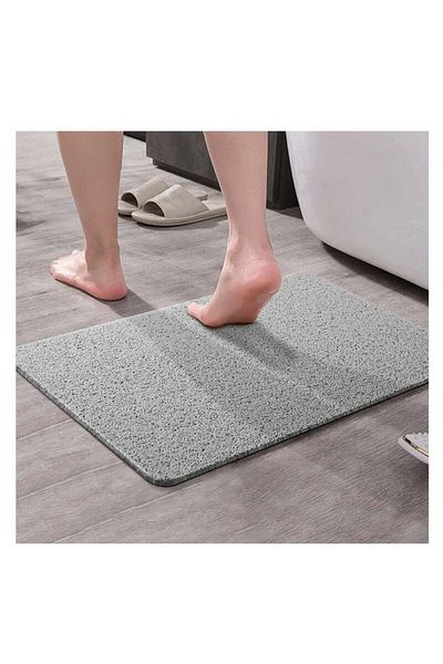 COOYA Bath Mat,Soft Textured Shower Tub Mat with Drain,Quick Drying for Bathroom Wet Areas
