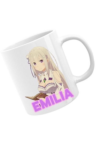 OEM Cana Re Zero Emilia Cat Magical Princess Kind Wizard Time, alba, 330 ml