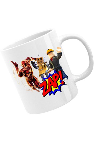 OEM The Flash Roblox Studio Platforms Drawings Mug, white, 330 ml