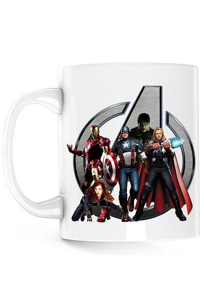 OEM Cana Thor Avangers Hulk Iron Man Captain America Allience Heroes, alba, 330 ml