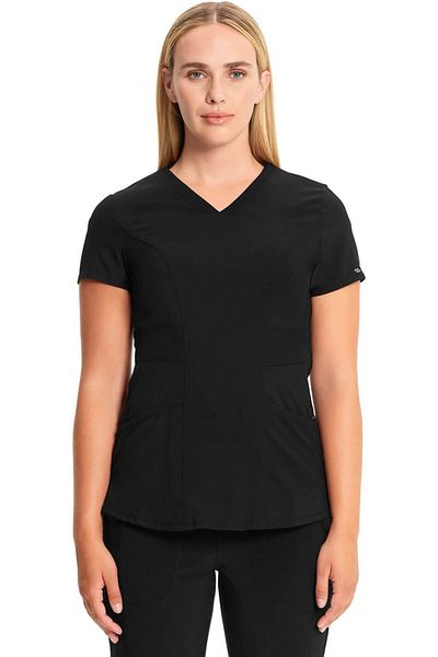 Cherokee UNIFORMS Halat Medical Stretch - Negru | Infinity Marime Uniforma: XS