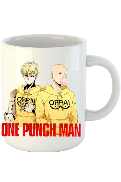 OEM Cana One-Punch Man Saitama Yusuke Murata Genos, alba, 330ml