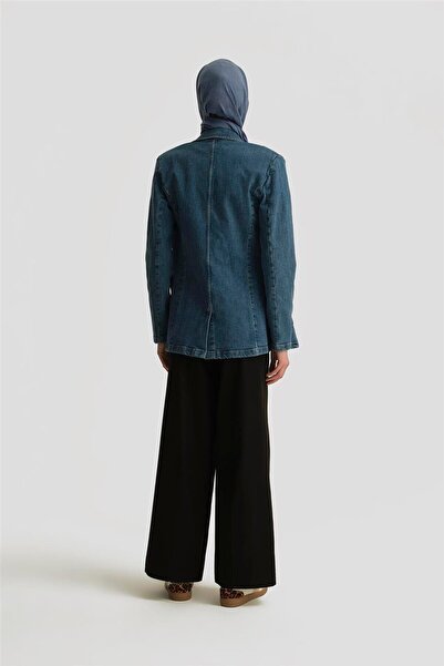 Armine Yüksek Bel Palazzo Pantolon 25Y2812 Siyah