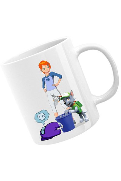 OEM Cana Paw Patrol Recycle Dog Ben10Among, alba, 330 ml