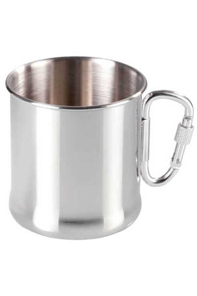MEVAG Cană de călătorie din oțel inoxidabil cu carabină 270 ml
