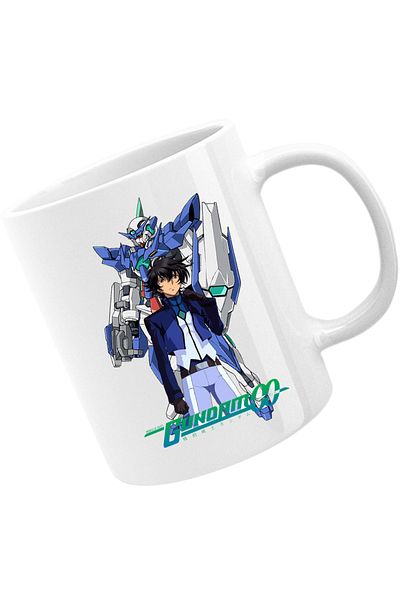 OEM Cana Gundam Setsuna Robot Manga Kakalot, white, 330 ml