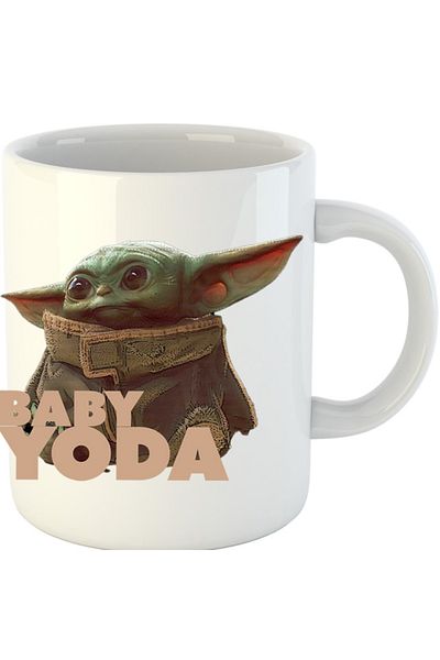 OEM Cana Baby Yoda Small Star Wars, alba, 330 ml