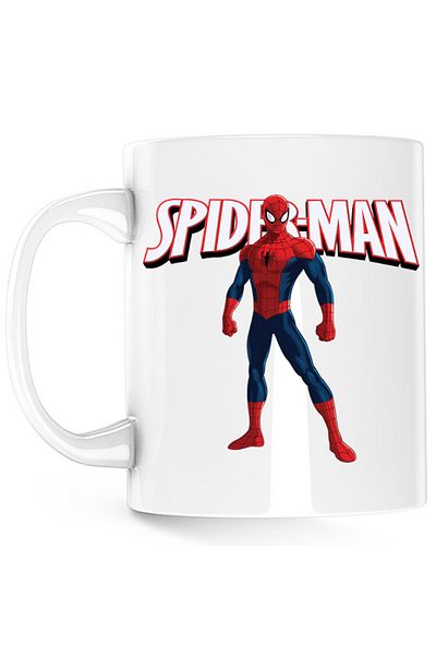 OEM Cana Spiderman Logo Ultimate Game Costume Superhero, alba, 330 ml