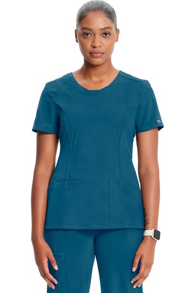 Cherokee UNIFORMS Halat Medical Cherokee PROTX2® cu Decolteu Rotund - Infinity Blue Marime Uniforma: L