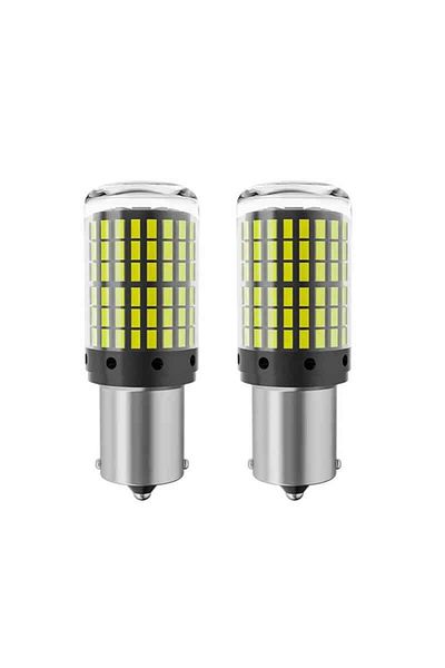 BGRJ Automotive Set of 2 LED bulbs P21W white light BG144, 6500k, BA15S