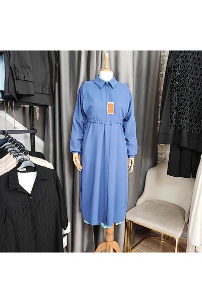 Zühre قميص ذو ياقة مطاطية بنفسجي Giy Wear GC-0244
