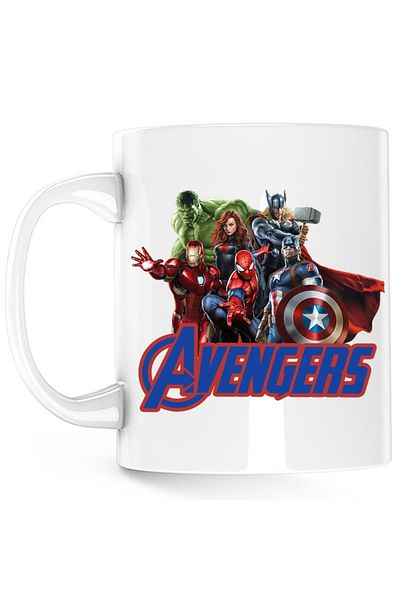 OEM Cana Thor Avangers Group Spiderman Ally Hero Marvel DC Comedy, alba, 330 ml