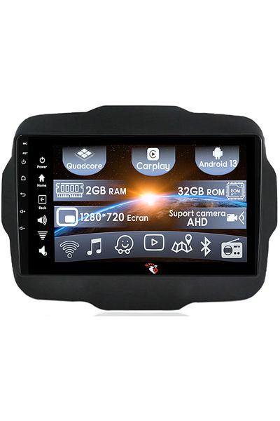 navi-it Navigatie dedicata Jeep Renegade 2016-2018, 2GB RAM 32GB ROM, Quad Core, Display 9" IPS Full HD, Car