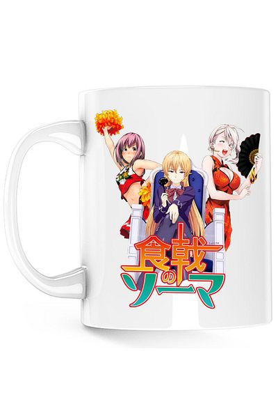 OEM Cana Food Wars Erina Alice Hisato Fan Anime Shokugeki, white, 330 ml