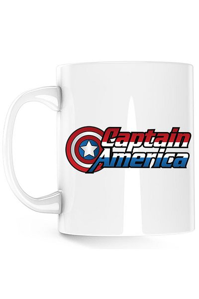 OEM Cana Captain America Logo Marvel Super Powers Hero Kids, alba, 330 ml