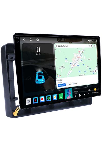 navi-it Navigatie dedicata Nissan X-Trail 2000-2007, 4GB RAM 64GB ROM, Octacore, Android 14, Display QLED 1K