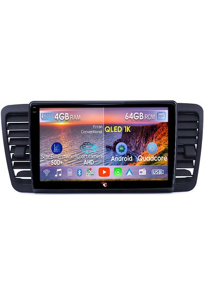 navi-it Navigatie dedicata Subaru Legacy Outback 2003-2009, 4GB RAM 64GB ROM, Octacore, Android 14, Display