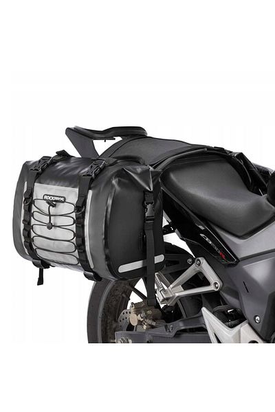 shumee Podwójna wodoodporna torba motocyklowa dwie sakwy duża pojemność 60L szara