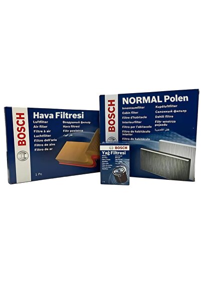 Bosch Kia Rio 1.5 Crdi Filtre Bakım Seti 2005-2011 Standart Polen+Hava+Yağ