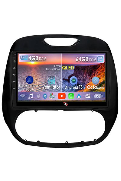 navi-it Dedicated navigation Renault Kaptur 2016-2019, 4GB RAM 64GB ROM, Android 13, Display 9 ", Internet, A