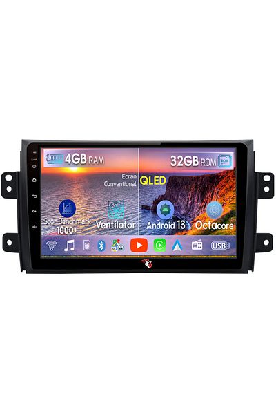 navi-it Navigatie dedicata Suzuki SX4 2006-2014, 4 GB RAM 32 ROM, Android 13, Display QLED, 9", DSP, Carplay